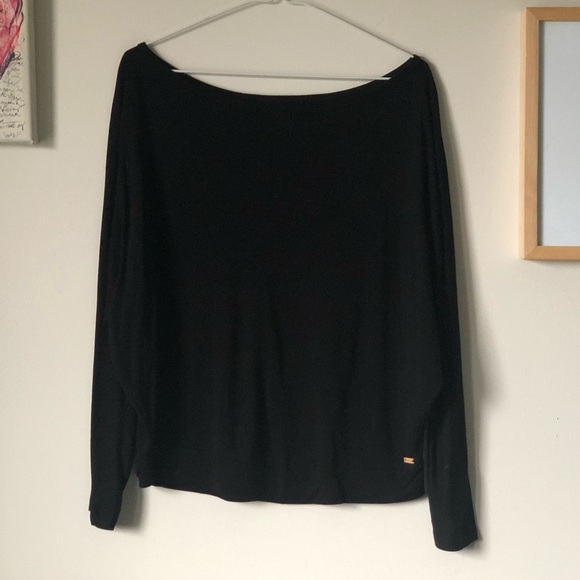 Roots wide neck dolman sleeve top - size Large